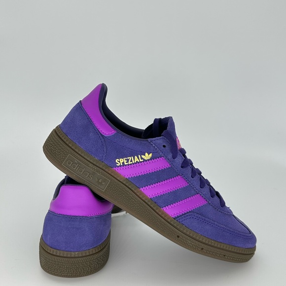 Adidas Youth Handball Spezial Originals Size 4 J Gs Purple IH8009 New Pink Gum - Picture 4 of 6